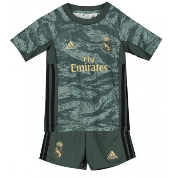 Kit infantil oficial Adidas Real Madrid 2019 2020 II goleiro